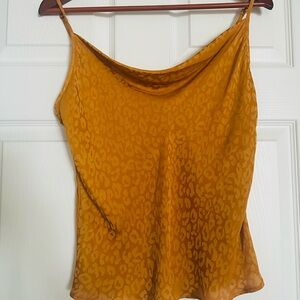 Banana Republic Animal Print Cami in Mustard